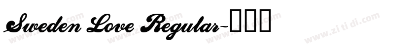 Sweden Love Regular字体转换